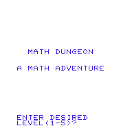 Math Dungeon